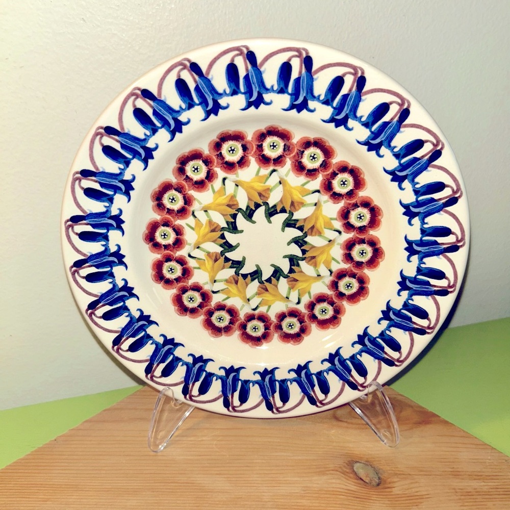 LIMITED EDITION EMMA BRIDGEWATER NGS FLOWERS 8.5" PLATE